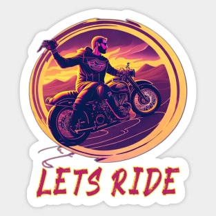 Lets Ride Sticker